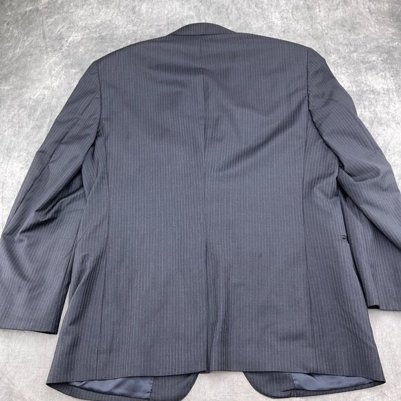 Jos A Banks Blazer Men 42R Gray Pinstripe Gordon Super 150s Wool Signature VTG‎ - Picture 9 of 15